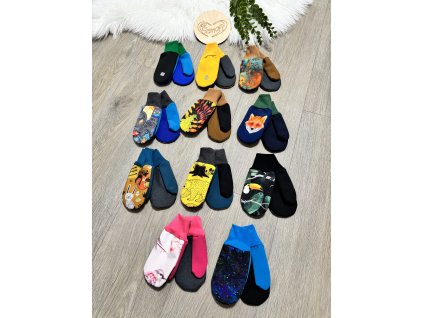 Softshellové rukavice, vel. 1-2 roky