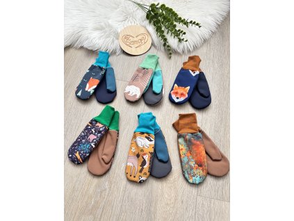 Softshellové rukavice, vel. 3-4 roky