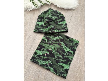 SET - Čepice classic & nákrčník, vel. 52 (cca 4 - 8 let)