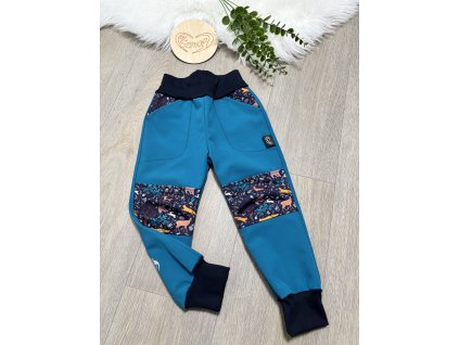 Softshellové kalhoty S FLEESEM (zateplené), vel. 92/98