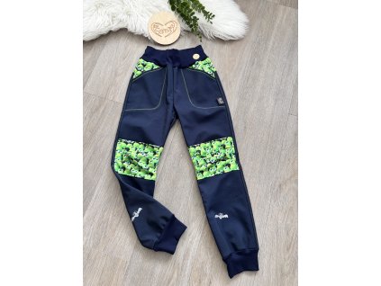Softshellové kalhoty s fleesem (zateplené), vel. 122/128