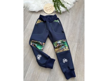 Softshellové kalhoty s fleesem (zateplené), vel. 98/104