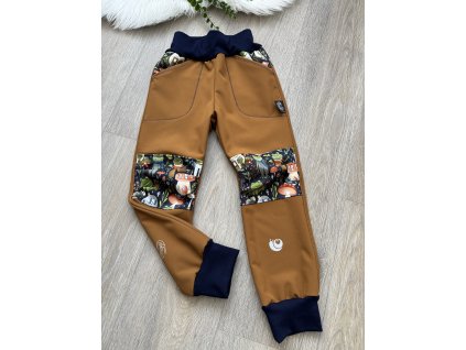 Softshellové kalhoty s fleesem (zateplené), vel. 104/110