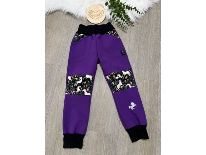 Softshellové kalhoty S FLEESEM (zateplené), vel. 104/110