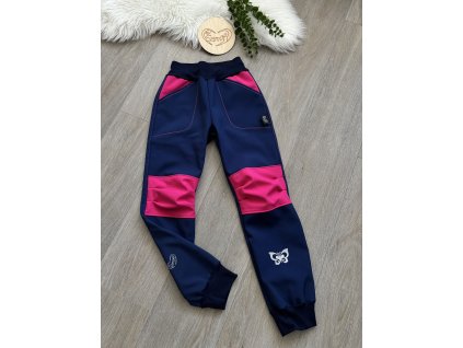 Softshellové kalhoty s fleesem (zateplené), vel. 128/134