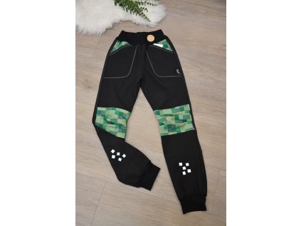 Softshellové kalhoty s fleesem (zateplené), vel. 140/146