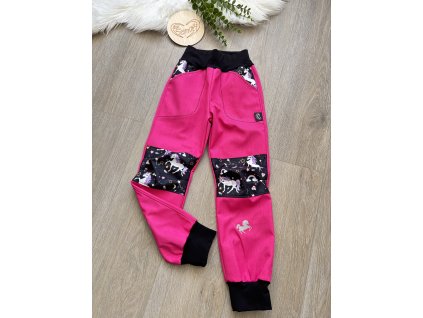 Softshellové kalhoty JARNÍ (celoroční), vel. 116/122