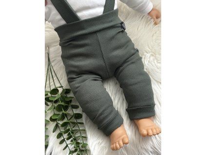 Legíny na traky/ kšandy, vel. 62-98 (0-36 měs.)