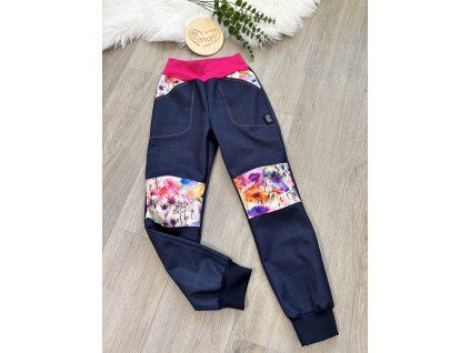 Softshellové kalhoty JARNÍ (celoroční), vel. 128/134 a 134/140