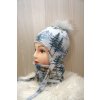 ZIMNÍ ušanka & nákrčník - Zimní les, vel. 48-52